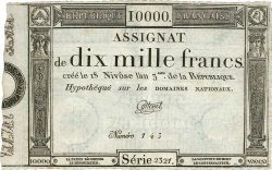 10000 Francs FRANCE  1795 Ass.52a TTB+