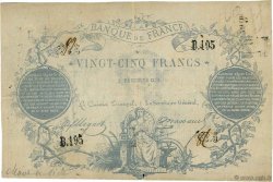 25 Francs type 1870 Clermont-Ferrand FRANCE  1870 F.A44.01 VF