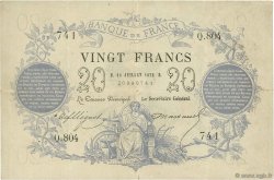 20 Francs type 1871 FRANCE  1872 F.A46.03 VF