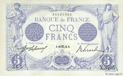 5 Francs BLEU FRANCIA  1913 F.02.21 q.SPL