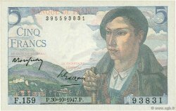 5 Francs BERGER FRANCIA  1947 F.05.07a FDC