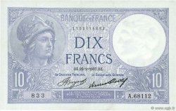 10 Francs MINERVE FRANKREICH  1937 F.06.18 VZ