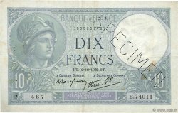10 Francs MINERVE modifié FRANCIA  1939 F.07.11Scp MBC