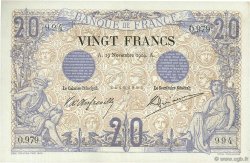20 Francs NOIR FRANKREICH  1904 F.09.03 SS to VZ