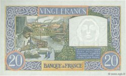 20 Francs TRAVAIL ET SCIENCE FRANCIA  1941 F.12.12 AU+