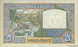 20 Francs TRAVAIL ET SCIENCE FRANCE  1941 F.12.14 XF