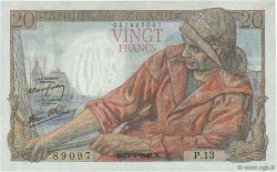 20 Francs PÊCHEUR FRANCIA  1942 F.13.01 SC+