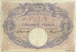 50 Francs BLEU ET ROSE FRANCIA  1903 F.14.15 q.MB