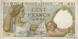 100 Francs SULLY FRANCE  1939 F.26.01 VF-