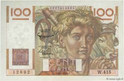 100 Francs JEUNE PAYSAN FRANCE  1951 F.28.30