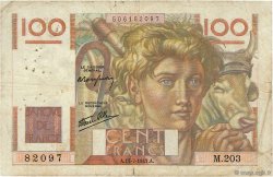 100 Francs JEUNE PAYSAN Favre-Gilly FRANCIA  1947 F.28ter.01 MB