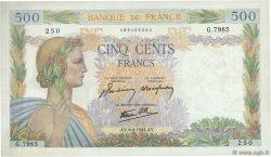 500 Francs LA PAIX FRANCIA  1944 F.32.46 q.SPL