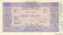 1000 Francs BLEU ET ROSE FRANCIA  1914 F.36.28 MBC