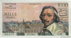 1000 Francs RICHELIEU FRANCIA  1954 F.42.04 AU