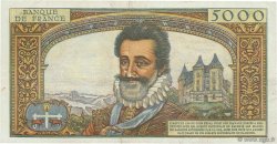 5000 Francs HENRI IV FRANCE  1957 F.49.03 TTB