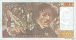 100 Francs DELACROIX imprimé en continu FRANCIA  1990 F.69bis.02d MBC+