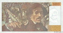 100 Francs DELACROIX imprimé en continu FRANCE  1990 F.69bis.02e1 VF