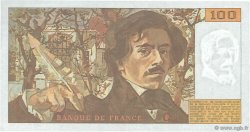 100 Francs DELACROIX imprimé en continu FRANKREICH  1991 F.69bis.04a VZ