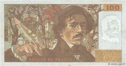 100 Francs DELACROIX imprimé en continu FRANCIA  1991 F.69bis.04b MBC