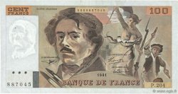 100 Francs DELACROIX imprimé en continu FRANCIA  1991 F.69bis.04b MBC+