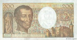 200 Francs MONTESQUIEU alphabet 101 FRANKREICH  1992 F.70bis.01 SS