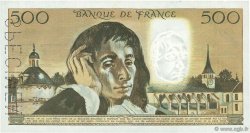 500 Francs PASCAL FRANCE  1968 F.71.01Spn XF-