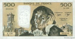 500 Francs PASCAL FRANCE  1982 F.71.26 XF+