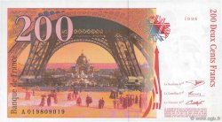 200 Francs EIFFEL Sans STRAP FRANCE  1996 F.75f4.02 XF+
