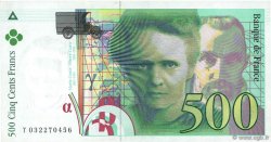 500 Francs PIERRE ET MARIE CURIE Sans STRAP FRANCIA  1995 F.76f4.02 EBC+