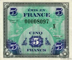 5 Francs DRAPEAU FRANCIA  1944 VF.17.03