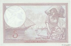 5 Francs FEMME CASQUÉE modifié FRANKREICH  1939 F.04.14 fST+