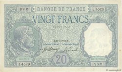 20 Francs BAYARD FRANCE  1918 F.11.03 VF+