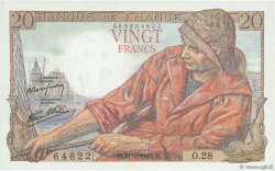 20 Francs PÊCHEUR FRANCE  1942 F.13.02