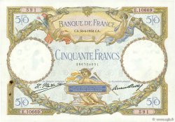 50 Francs LUC OLIVIER MERSON type modifié FRANCIA  1932 F.16.03 MBC+