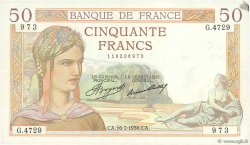 50 Francs CÉRÈS FRANCIA  1936 F.17.28