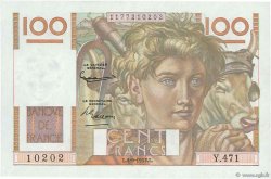 100 Francs JEUNE PAYSAN FRANCIA  1952 F.28.33 FDC