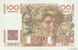100 Francs JEUNE PAYSAN Favre-Gilly FRANCIA  1947 F.28ter.01 SC