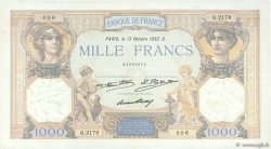 1000 Francs CÉRÈS ET MERCURE FRANCIA  1932 F.37.07 MBC+