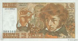 10 Francs BERLIOZ FRANKREICH  1976 F.63.17A283 fVZ