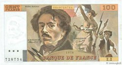 100 Francs DELACROIX FRANCE  1978 F.68.02 SUP+