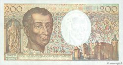 200 Francs MONTESQUIEU alphabet 101 FRANCE  1992 F.70bis.01 XF+