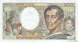 200 Francs MONTESQUIEU alphabet 101 FRANCIA  1992 F.70bis.01