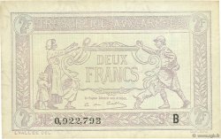 2 Francs TRÉSORERIE AUX ARMÉES FRANCIA  1917 VF.05.02 q.SPL