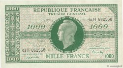 1000 Francs MARIANNE Chiffres maigres FRANCE  1945 VF.13.03 AU