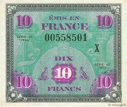 10 Francs DRAPEAU FRANCIA  1944 VF.18.02 SC