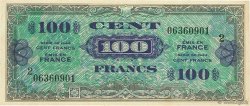 100 Francs DRAPEAU FRANCE  1944 VF.20.02 XF-