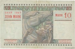 10 Mark SARRE FRANKREICH  1947 VF.47.01 fSS