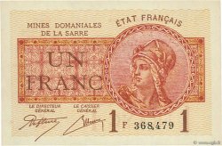 1 Franc MINES DOMANIALES DE LA SARRE FRANCIA  1920 VF.51.06 FDC