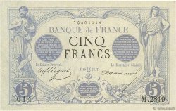 5 Francs NOIR FRANCE  1873 F.01.20 pr.SPL