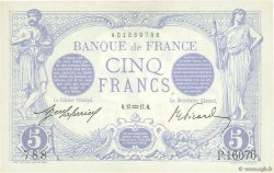 5 Francs BLEU FRANKREICH  1917 F.02.47 fST+